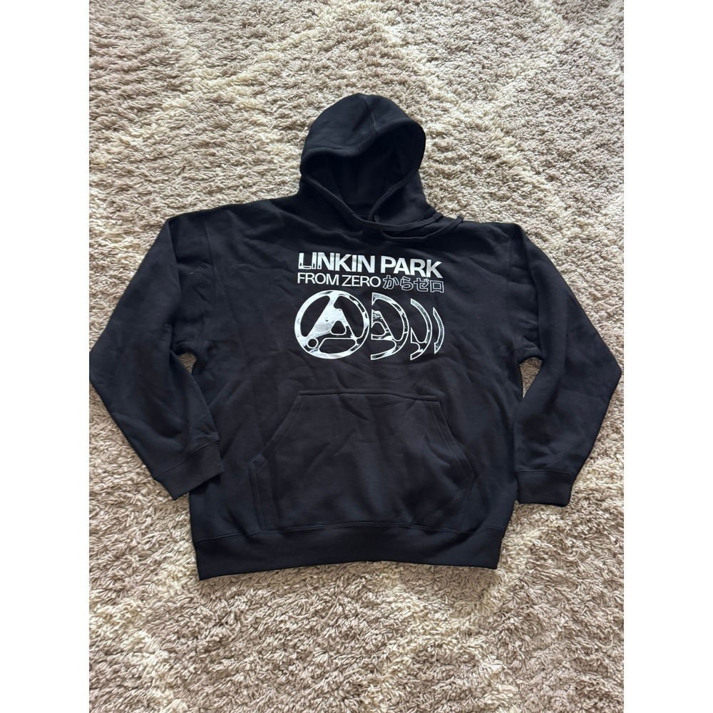 Linkin Park From Zero World Tour 2025 Hoodie Black XXL Concert Merch Pullover